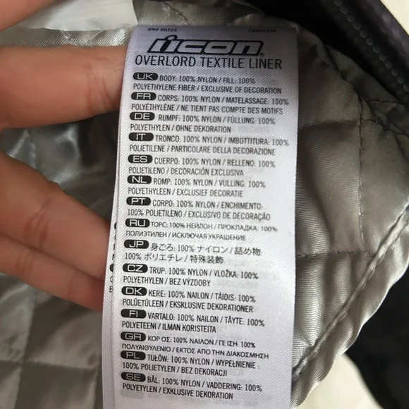 Women’s Icon Overlord Motorcycle Jacket - Picture 10 of 14